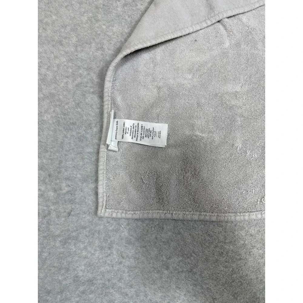 Pottery Barn Kids Koala Bear Hooded Towel Gray Cotton Milo Personalized 23x34
